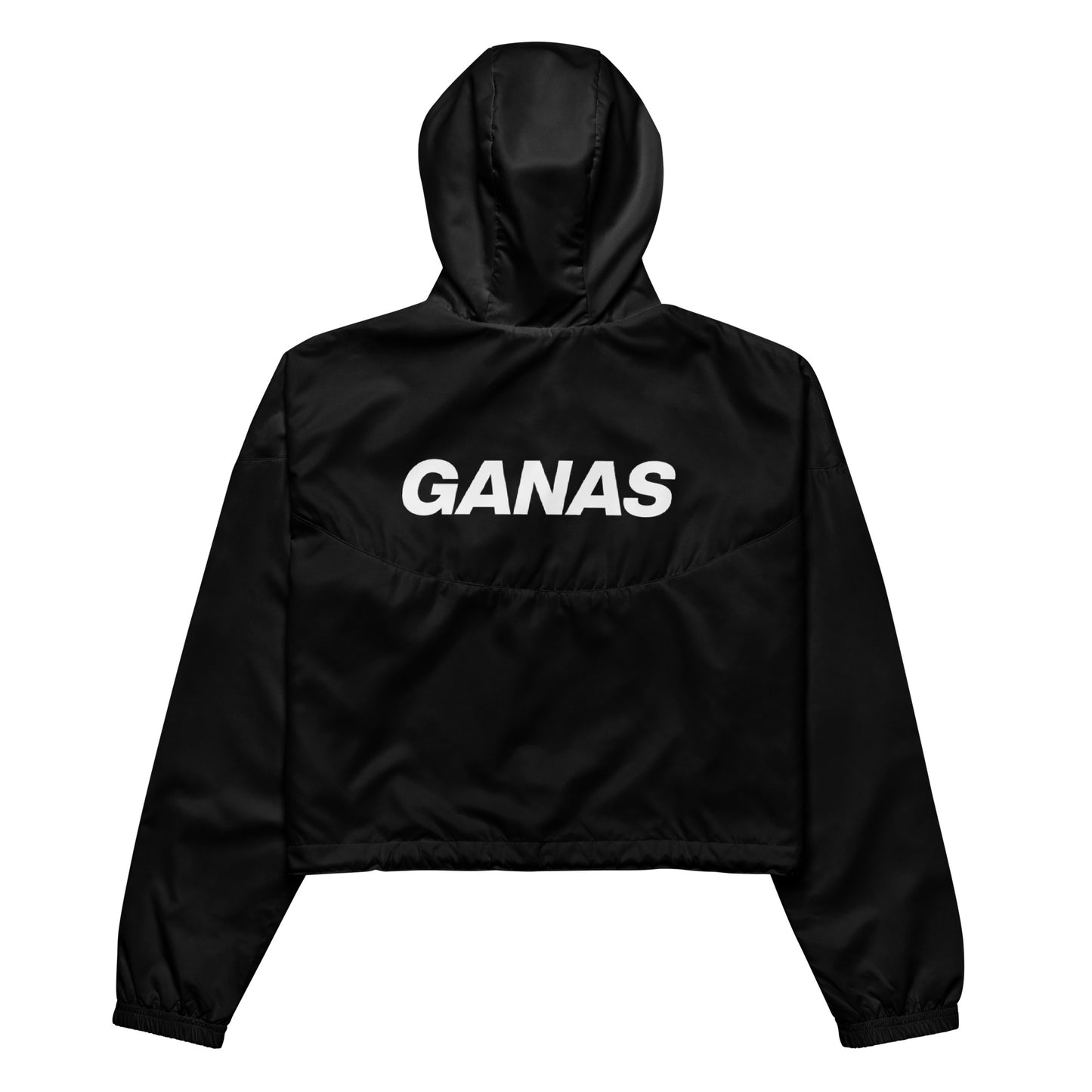 GANAS Apparel (Noir) Women’s Cropped Windbreaker
