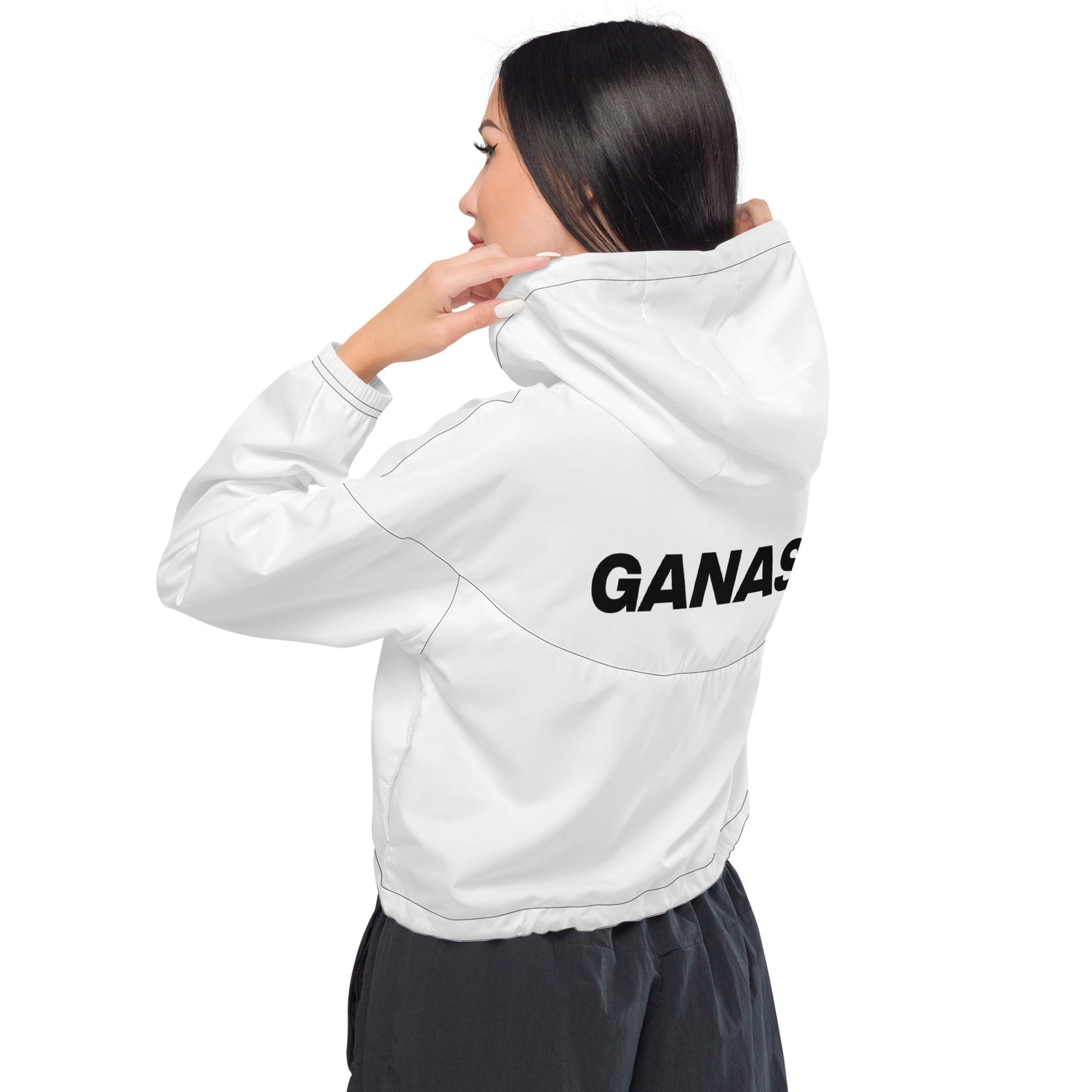 GANAS Apparel (Blanca) Women’s Cropped Windbreaker