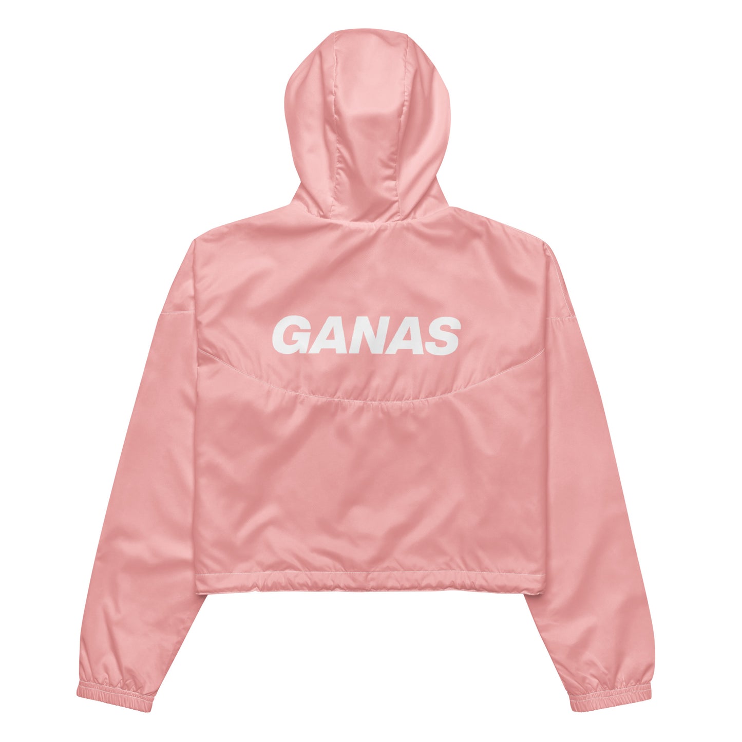 GANAS Apparel (Pink) Women’s Cropped Windbreaker