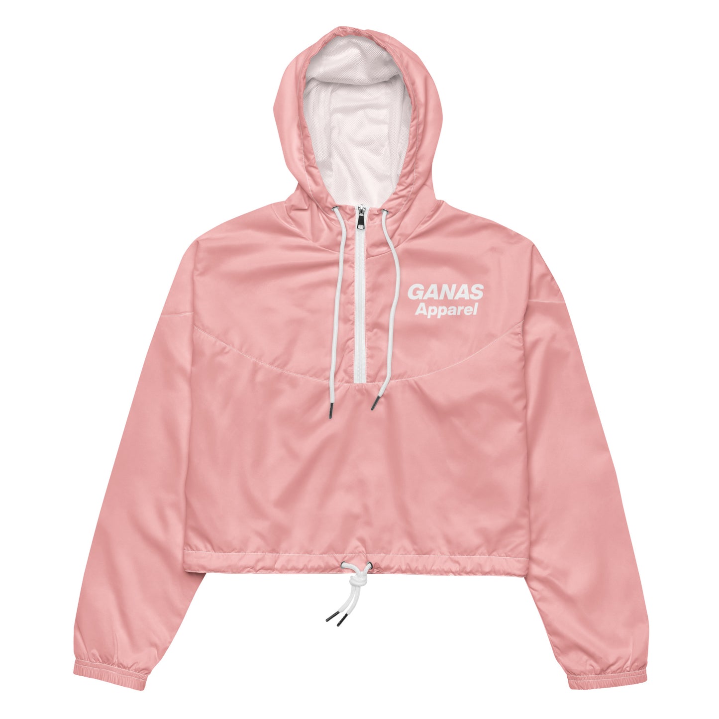 GANAS Apparel (Pink) Women’s Cropped Windbreaker
