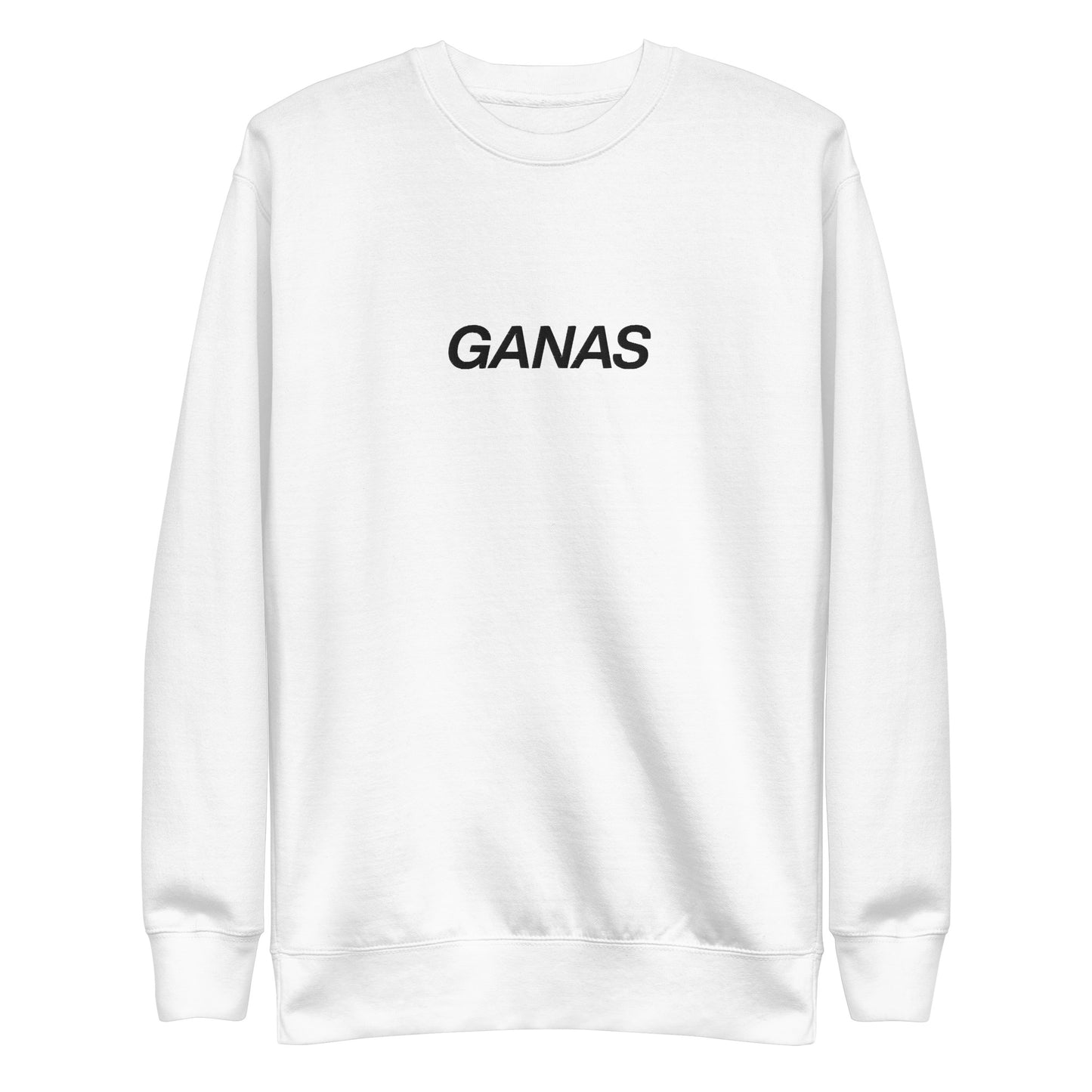 GANAS (Blanco) Unisex Premium Sweatshirt