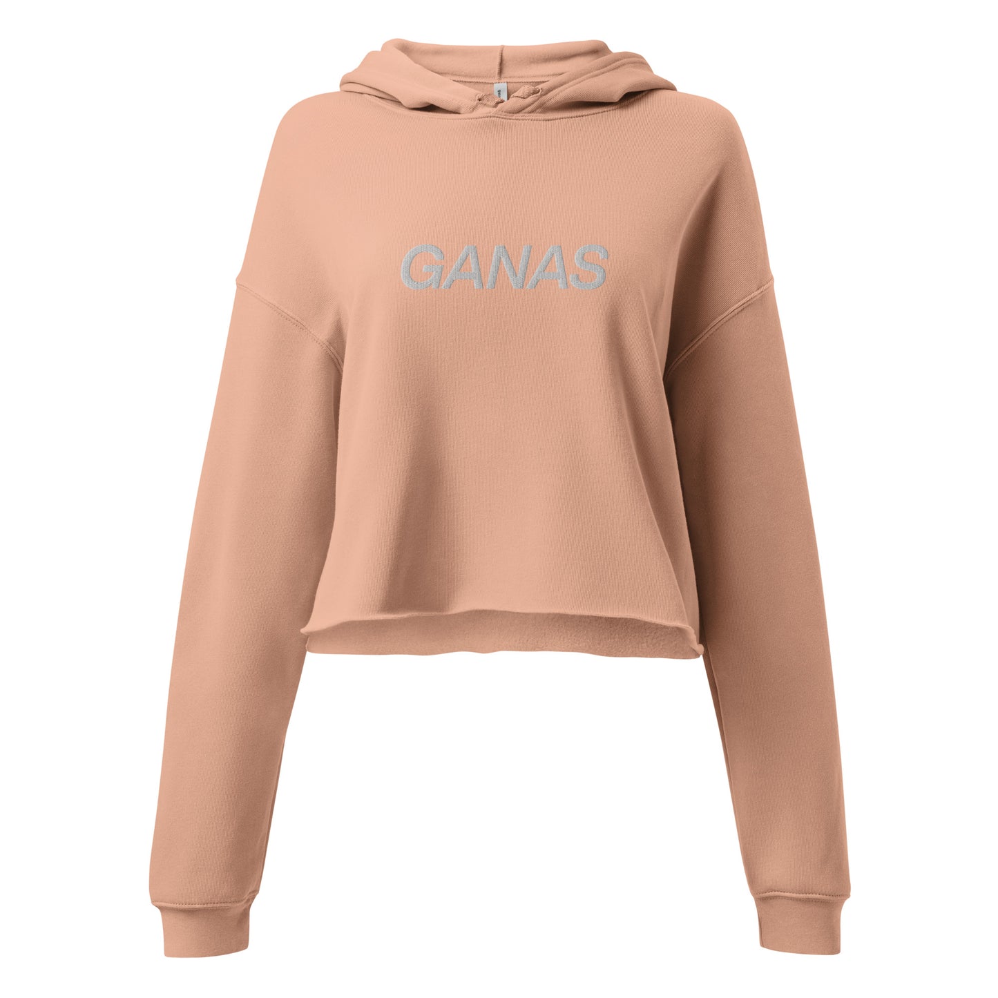 Embroidered GANAS Cropped Hoodie
