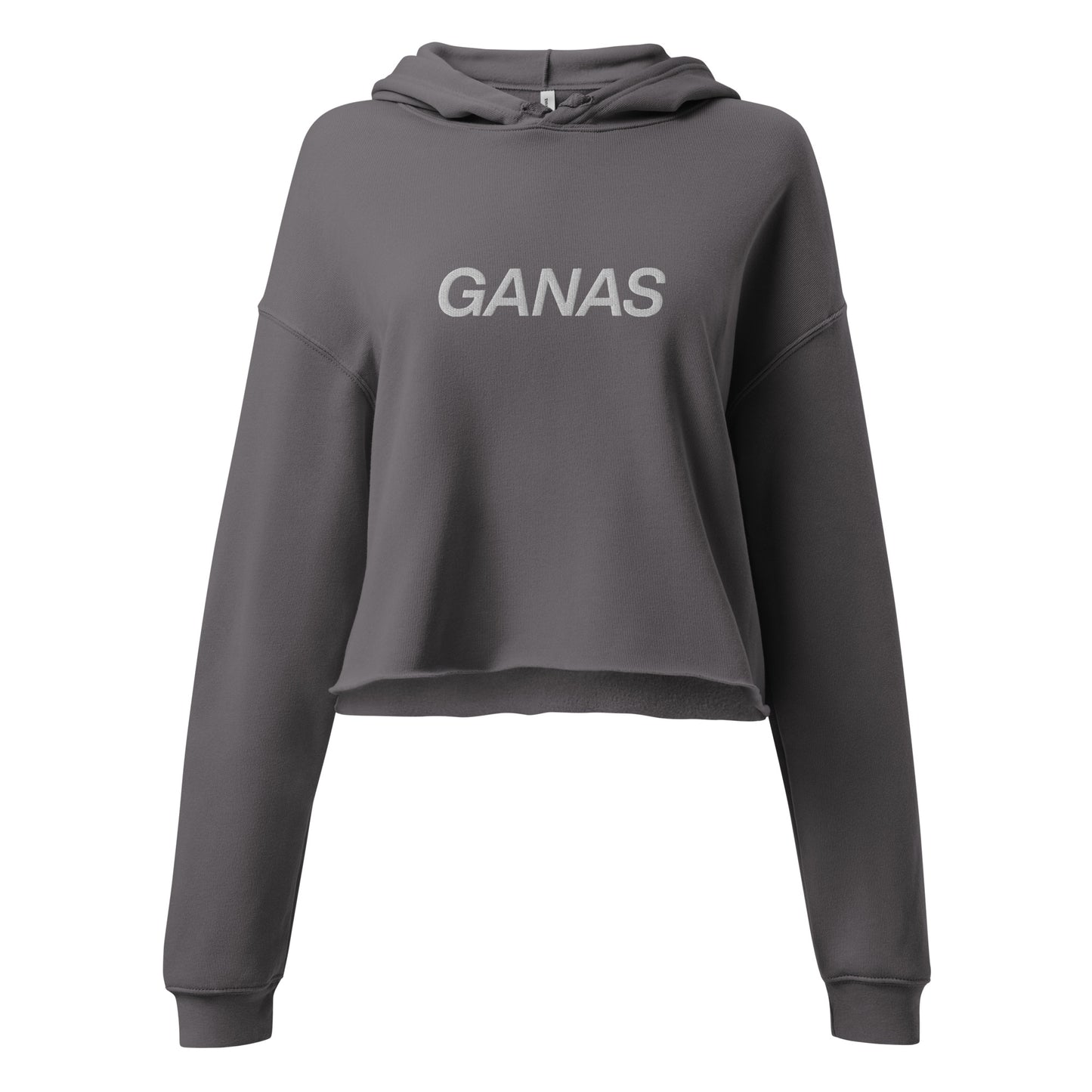 Embroidered GANAS Cropped Hoodie