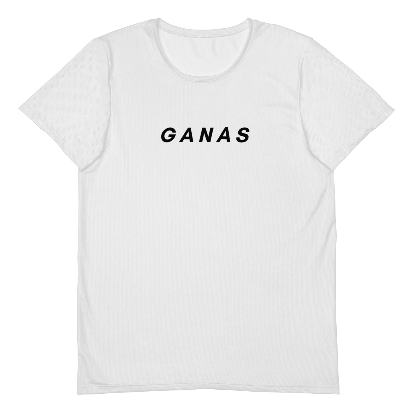 GANAS Men's Athletic T=Shirt (Blanco)