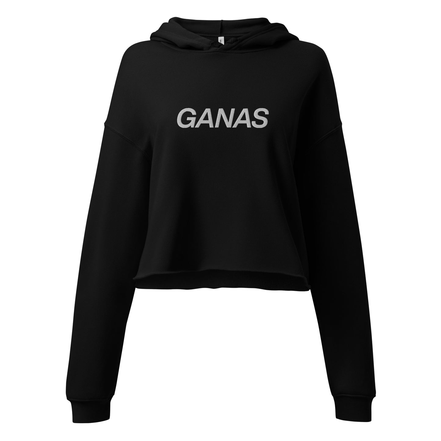 Embroidered GANAS Cropped Hoodie